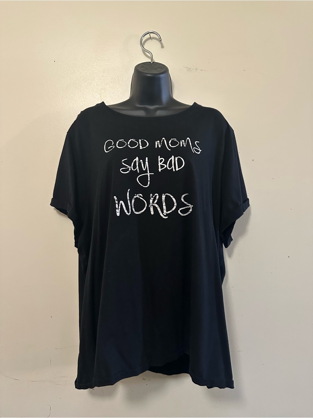 Warehouse One Black Graphic Tee - "Good Moms Say Bad Words"